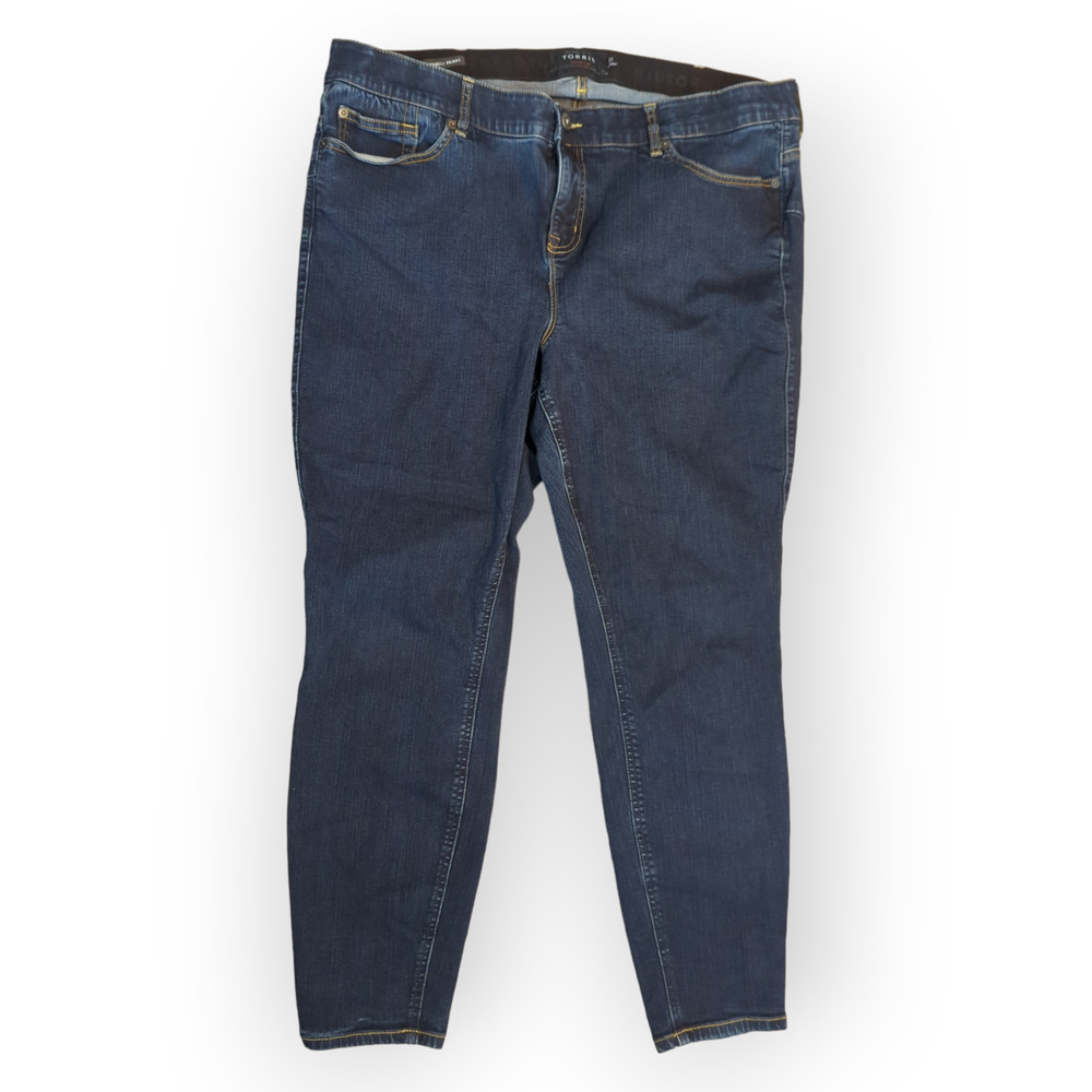 TORRID Premuim Dark High Rinse Skinny Denim Ankle Jeans 24R